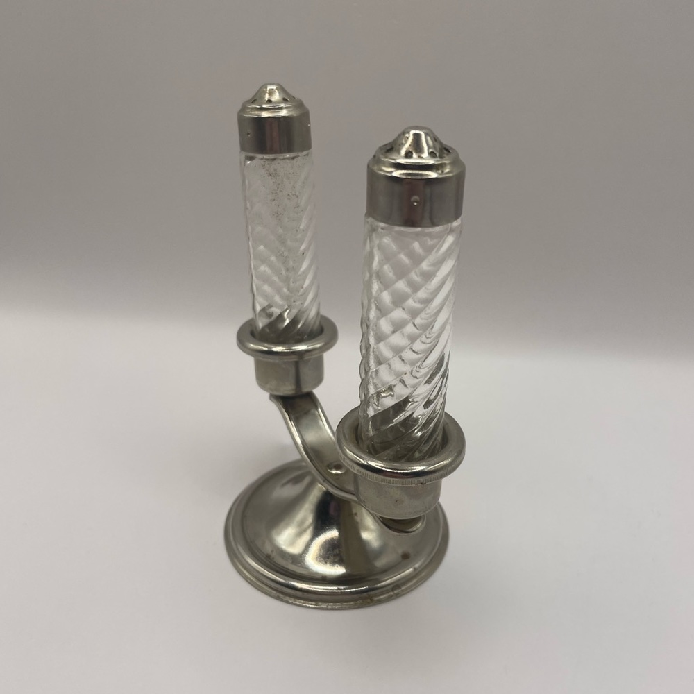 VINTAGE Vanstyle Specialties Corp Candlestick Salt and Pepper Shaker Set - Picture 3 of 15